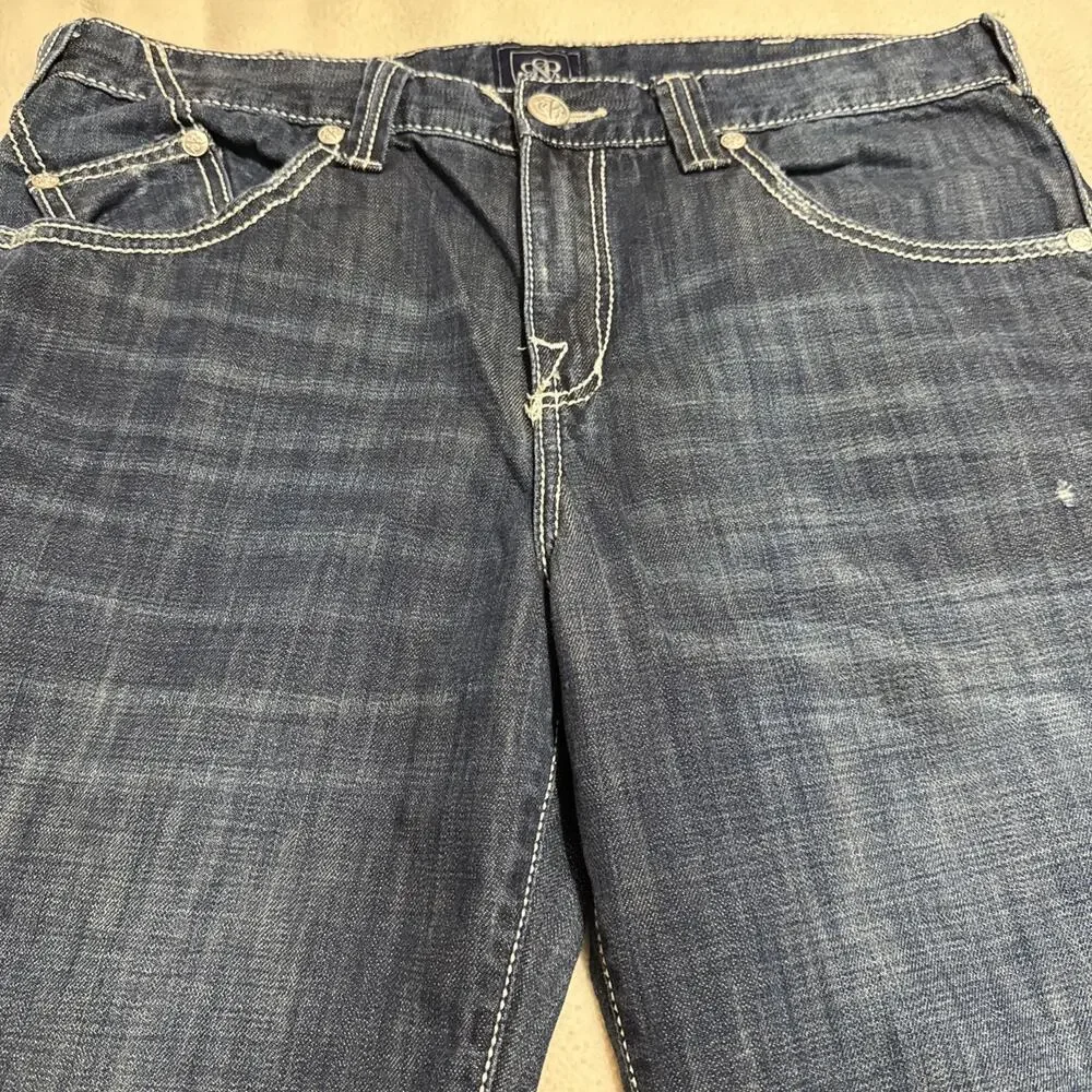 Rock and Republic Jeans Men's Size 36x34 Straight Leg Dark Wash Rebellion R5101